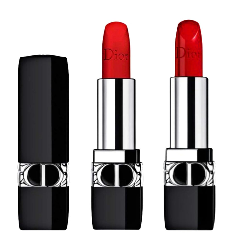 Dior Rouge 2pc Lipstick Gift set 999 Matte and Velvet Finish (Full Size)