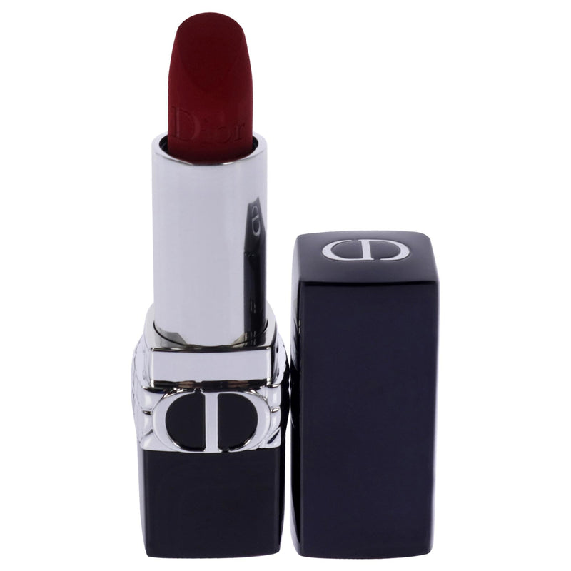 Christian Dior Rouge Dior Colored Satin Lip Balm - 999 The Iconic Red for Women - 0.12 oz Lipstick (Refillable)