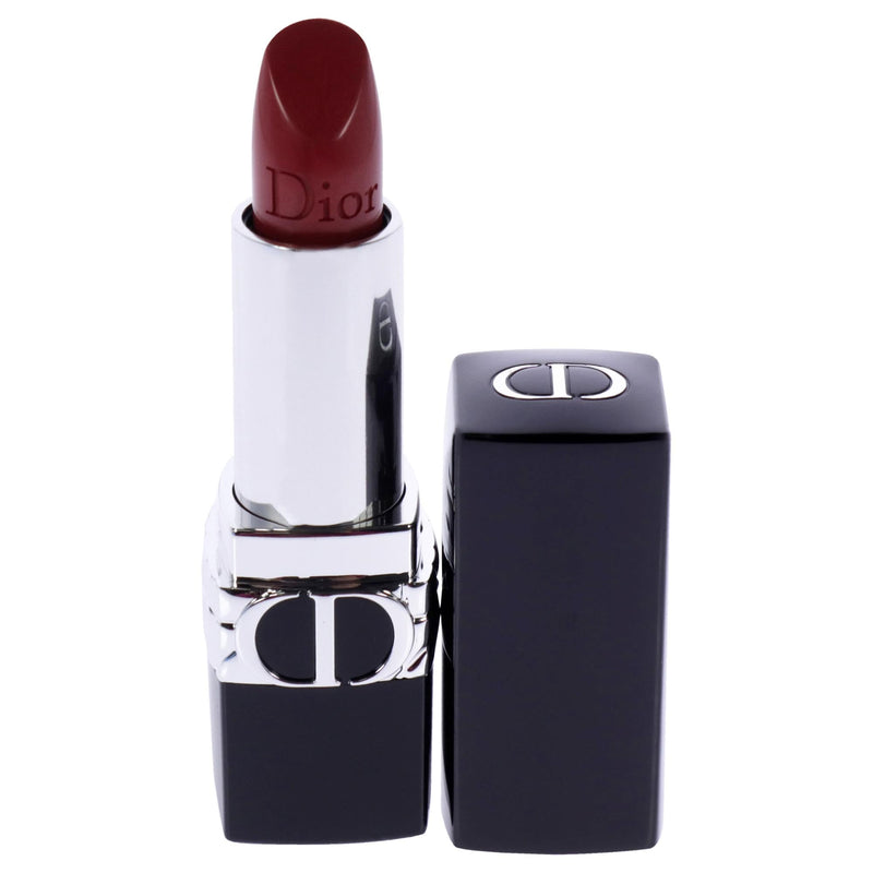 Christian Dior Rouge Dior Colored Satin Lip Balm - 999 The Iconic Red for Women - 0.12 oz Lipstick (Refillable)