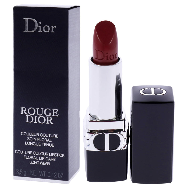 Christian Dior Rouge Dior Colored Satin Lip Balm - 999 The Iconic Red for Women - 0.12 oz Lipstick (Refillable)