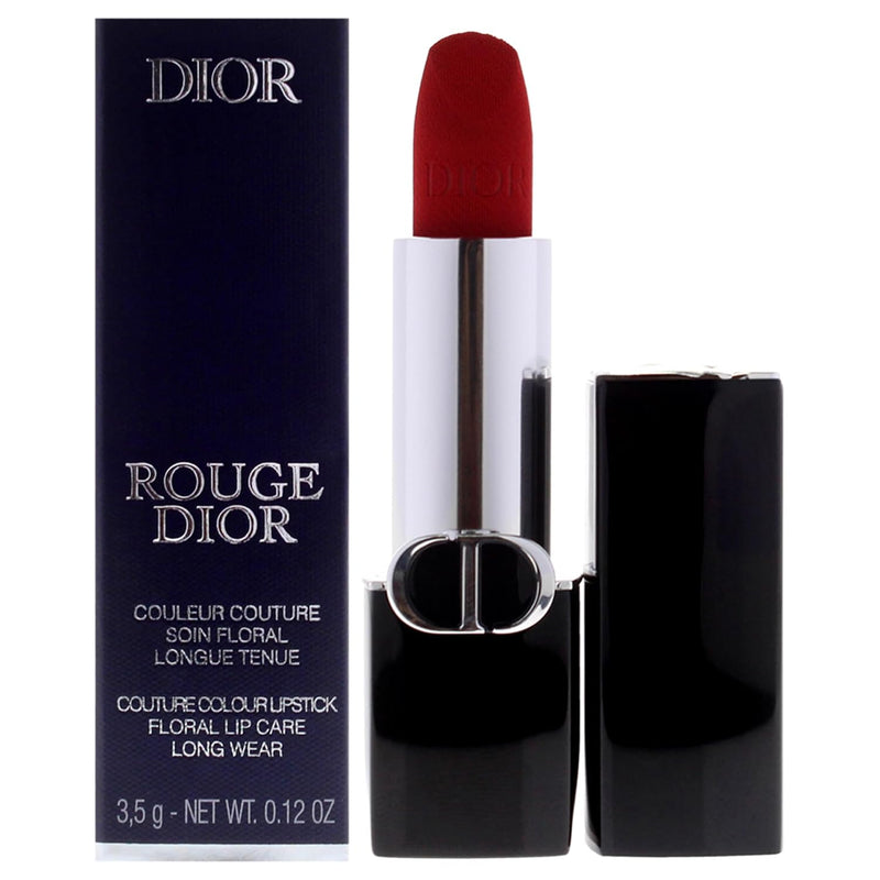 Dior Rouge Couture Velvet Lipstick - 999 Velvet by Christian for Women - 0.12 oz Lipstick (Refillable)