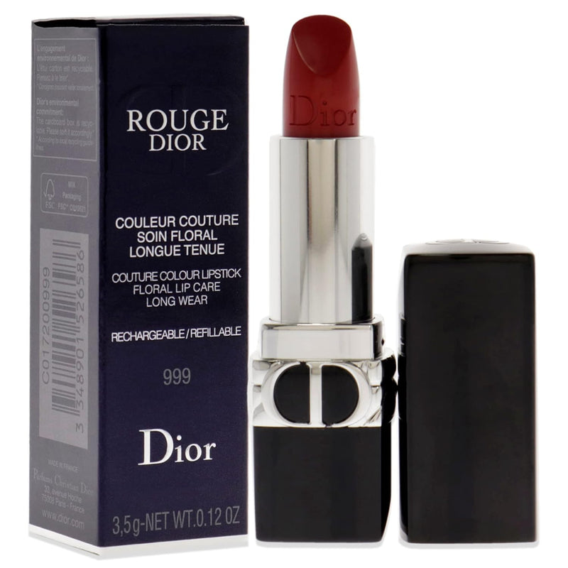 Christian Dior Rouge Dior Couture Lipstick - 999 Satin Lipstick (Refillable) Women 0.12 oz