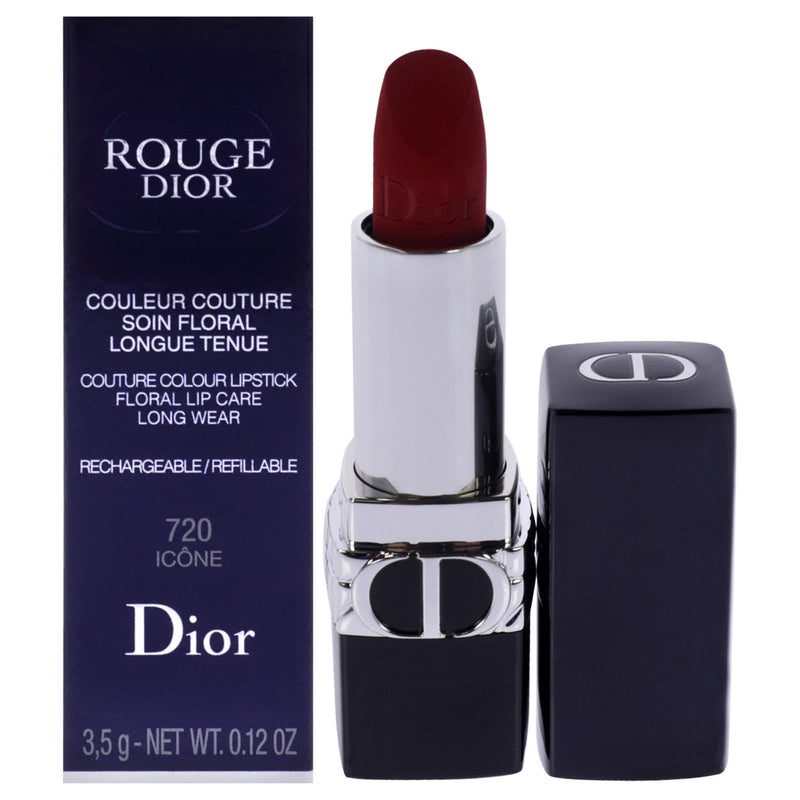 Christian Dior Rouge Dior Colored Satin Lip Balm - 999 The Iconic Red for Women - 0.12 oz Lipstick (Refillable)