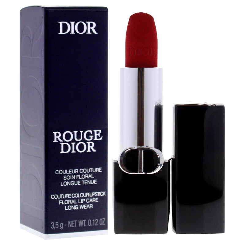 Dior Rouge Couture Velvet Lipstick - 999 Velvet by Christian for Women - 0.12 oz Lipstick (Refillable)