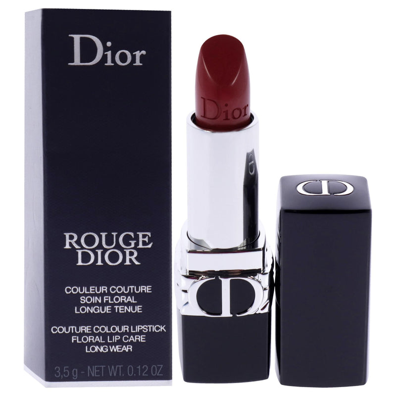 Christian Dior Rouge Dior Colored Satin Lip Balm - 999 The Iconic Red for Women - 0.12 oz Lipstick (Refillable)