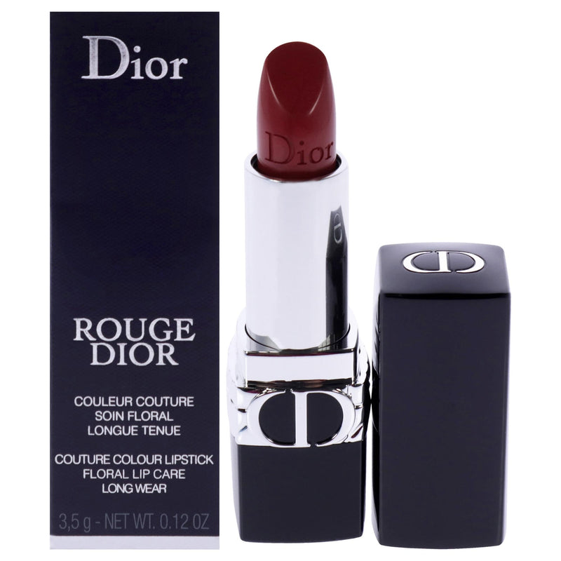 Christian Dior Rouge Dior Colored Satin Lip Balm - 999 The Iconic Red for Women - 0.12 oz Lipstick (Refillable)