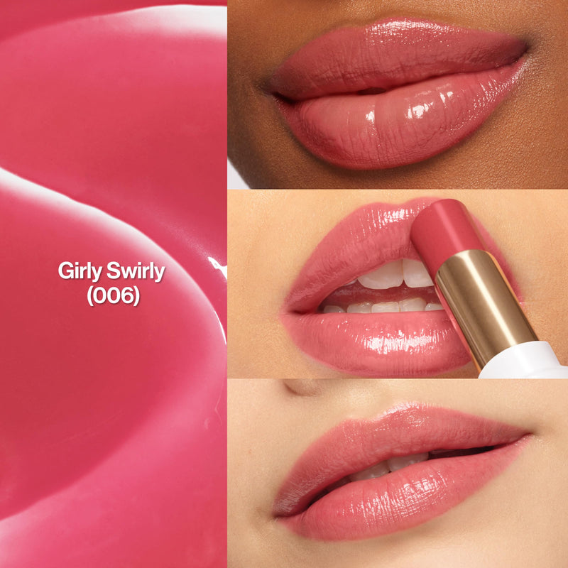 REVLON Super Lustrous Glass Shine Balm, Hydrating Tinted Lipstick, Sheer, Glossy Shiny Finish, 002 Pink Flip, 0.11 oz