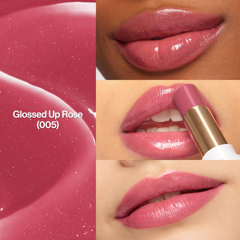REVLON Super Lustrous Glass Shine Balm, Hydrating Tinted Lipstick, Sheer, Glossy Shiny Finish, 002 Pink Flip, 0.11 oz